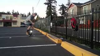 Original EUC STREET Tricks - 180° To Fakie Pedal Grind