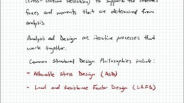 Structural Analysis - Video 39:  Structural Engineering (Analysis and Design Discussion)