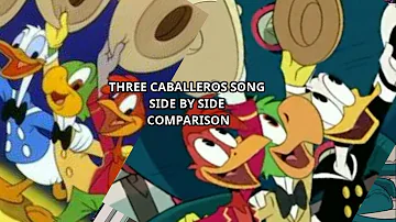 Three Caballeros 1944 and 2017 (SYNCED COMPARISON)