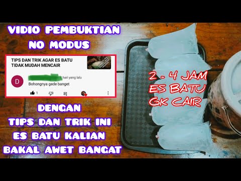 Agar Es Batu Tahan Lama