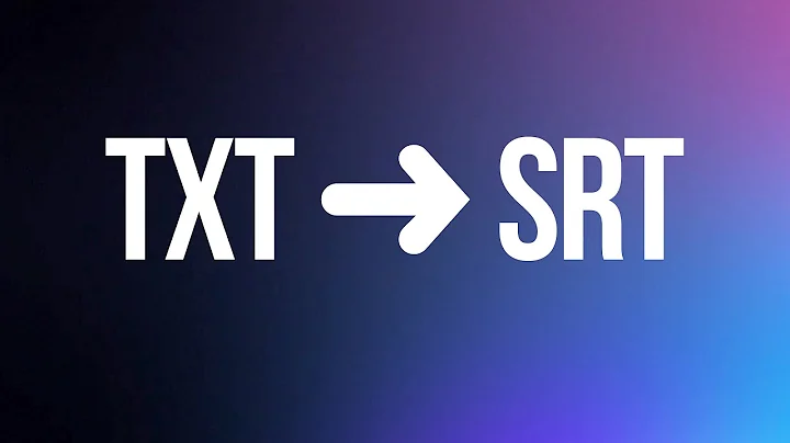 Text to SRT Online Converter - Automatically Create SRT Subtitle File from Plain Text