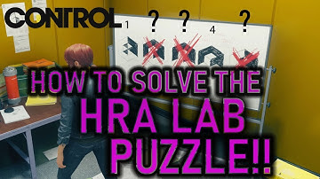 Control - HOW TO SOLVE THE HRA LAB PUZZLE- "Old Boys Club" Quest