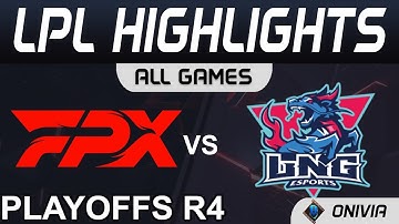 FPX vs LNG Highlights ALL GAMES LPL Summer Playoffs R4 2021 FunPlus Phoenix vs LNG Esports by Onivia