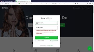 How To Recover Or Active Disable Fiverr Account  Bangla Tutorial