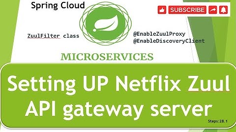 Step 28.1 :  Setting UP Netflix Zuul API gateway server.