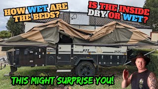 Packing up a Camper Trailer in the rain sucks! How wet does it really get