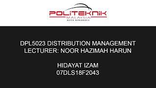 CHAPTER 1: DISTRIBUTION MANAGEMENT