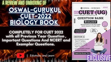 CUET 2022 || Oswal-Gurukul Question Bank For CUET || Biology || Edutricks and Learn #cuet2022