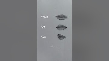how to draw lips easily from any angle ✨️ | #tutorial #howtodraw #lips #art #shorts