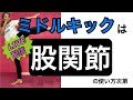 【目から鱗！】大好評のミドルキック解説をライブ配信で！！