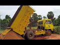 Dump Truck | Mobil Truk | Dump Truck and Bulldozer Working | Hyundai Dump Truck | รถดั๊มพ์ รถปราบดิน