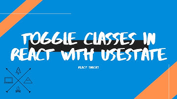 Toggle classes in React without jQuery