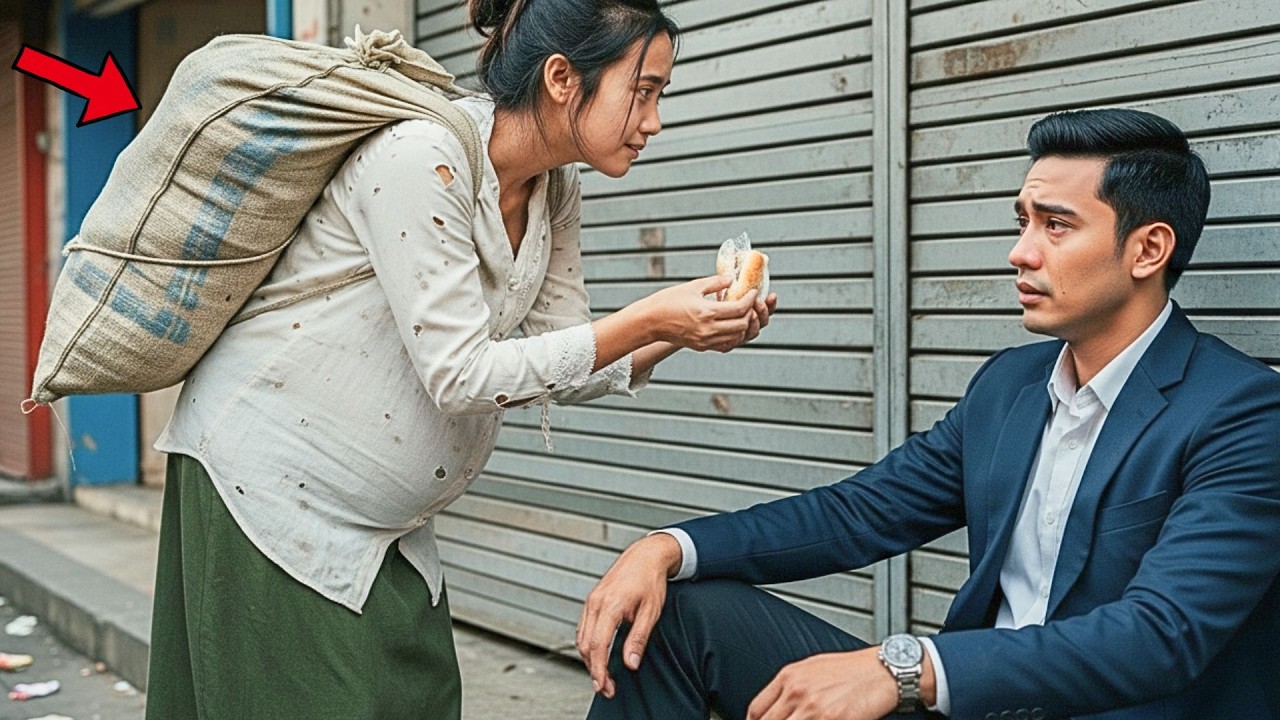 Miliarder Ini Hampir Menyerah — Sampai Pemulung Hamil Itu Memberinya Roti Terakhir