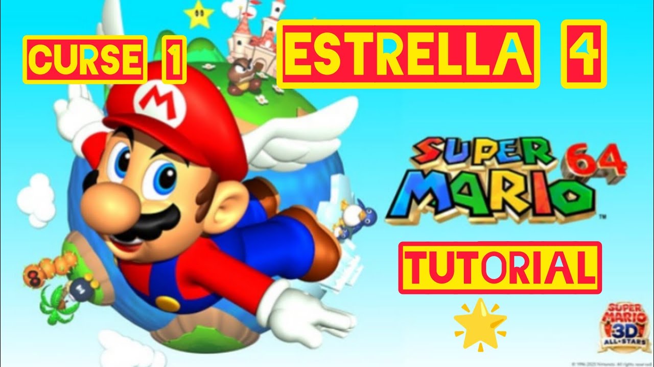Super Mario 64 TUTORIAL: Course 1 Estrella 4 - YouTube