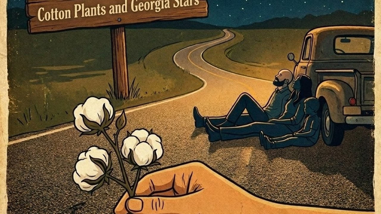 Cotton Plants and Georgia Stars