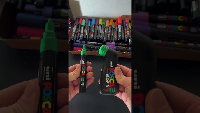 Activating my THICK GREEN Posca Marker and Drawing with it