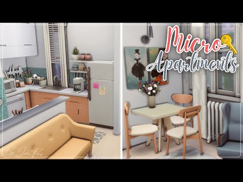 Видео: Микро-квартиры🔑│Строительство│Micro-Apartments│SpeedBuild│NO CC [The Sims 4]