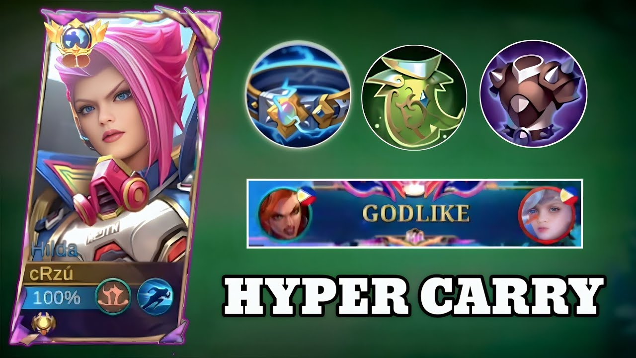 Хильда против всех 💪 | Сборка и эмблема Хильды для переноски | Mobile Legends