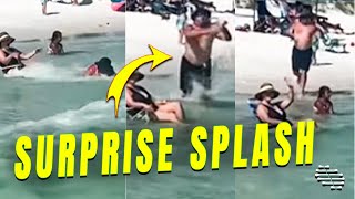 Man Decides to Make a Surprise Splash Infront of His Wife