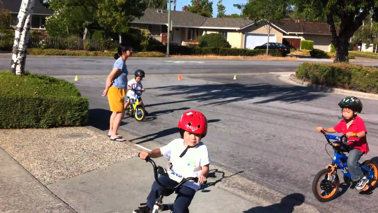 Rylan riding bicycle without training wheels YouTube