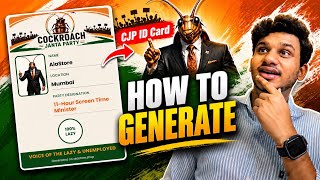 How to Create Cockroach Janta Party Member ID Card | #crazytool created by AiaStore | CJP