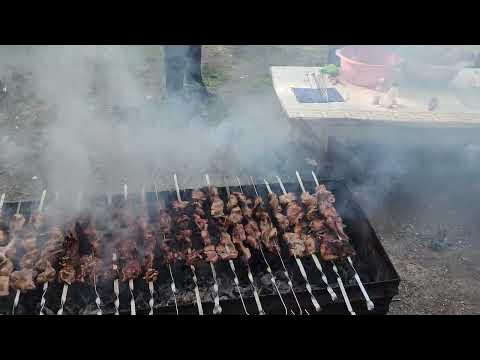 Шашлык на природе - YouTube
