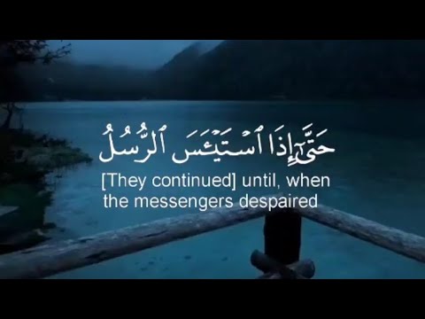 سورة يوسف الآية 110 حت ى إذا استيئس الر سل القارئ عبدالرحمن مسعد