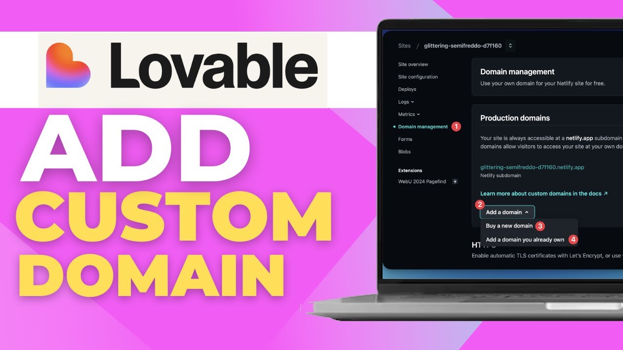 How to Add a Custom Domain in Lovable - YouTube