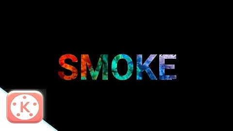 How to make professional​ smoke text reveal intro on kinemaster