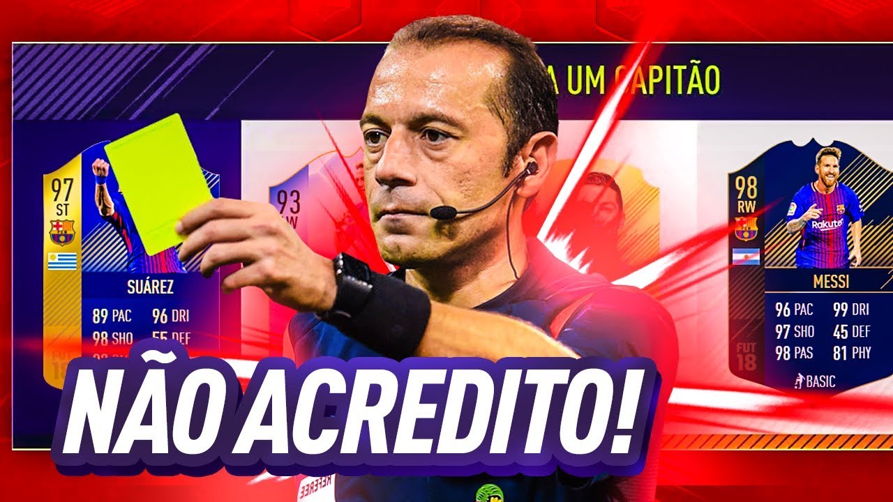 1932年 FIFA 18 FUT DRAFT - VOCÊ NÃO VAI ACREDITAR NO QUE O ARBITRO FEZ!!!! 😡😡😡