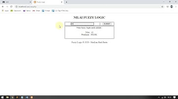 Menentukan Fuzzy Logic Menggunakan Bahasa PHP Release Mei 2020