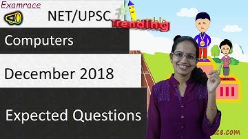 Expected Questions on Computers December 2018 - NTA NET / UPSC