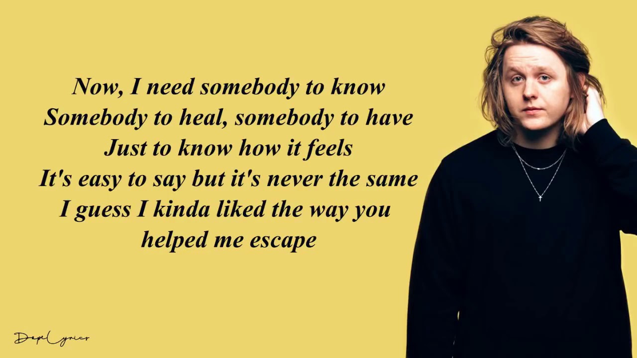 Lewis Capaldi Someone You Loved Text