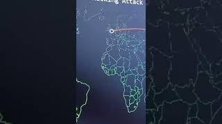 Top 2 Hacking Attack Map #shorts #hacker #hack  #youtubeshorts  #viral