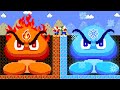 Hot  cold challenge hot goomba vs cold goomba battle in new super mario bros wii  adn mario game