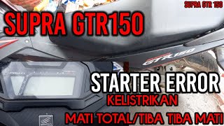 SUPRA GTR 150 MOTORCYCLE STARTER ERROR STARTS ON WITHOUT CONTACT | SUPRA GTR 150 MOTORCYCLE ELECT...