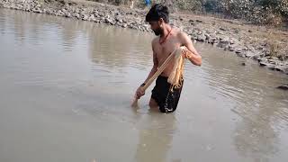 Most Popular Cast Net Fishing In Village Pond - Net Fishing With Beautiful Natural Part-9
