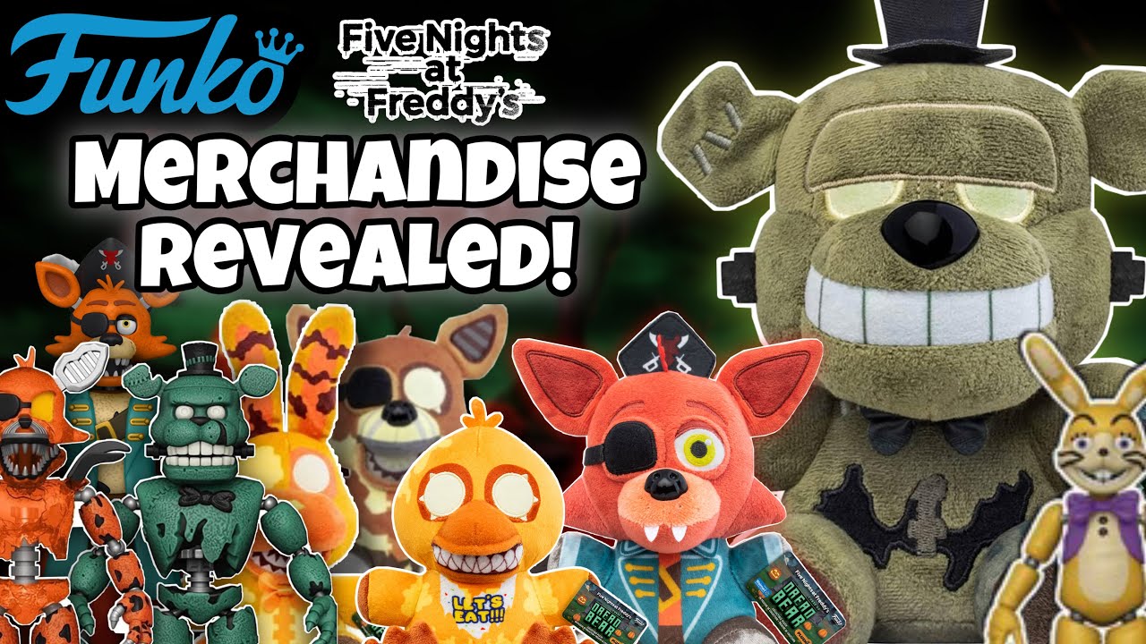 OFFICIAL FUNKO FNAF CURSE OF DREADBEAR MERCH WAVE REVEALED || Action ...