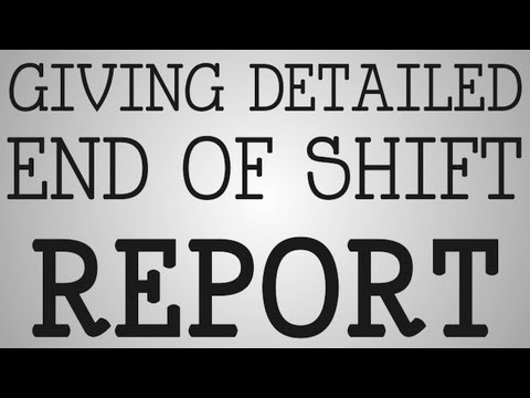 Working Nurse | Giving Detailed End of Shift Report - YouTube
