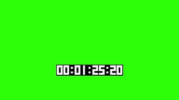 TIME CODE TIMER  video GREEN SCREEN EFFECT{FIM STOCK FX}