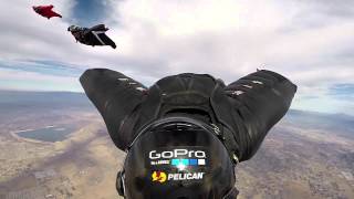 Wing-suit in slow-motion
