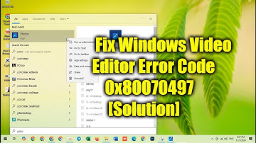 Fix Windows Video Editor Error Code 0x80070497 [Solution]