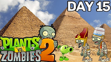 Plants and Zombies 2 Ancient Egypt day 15 - 16