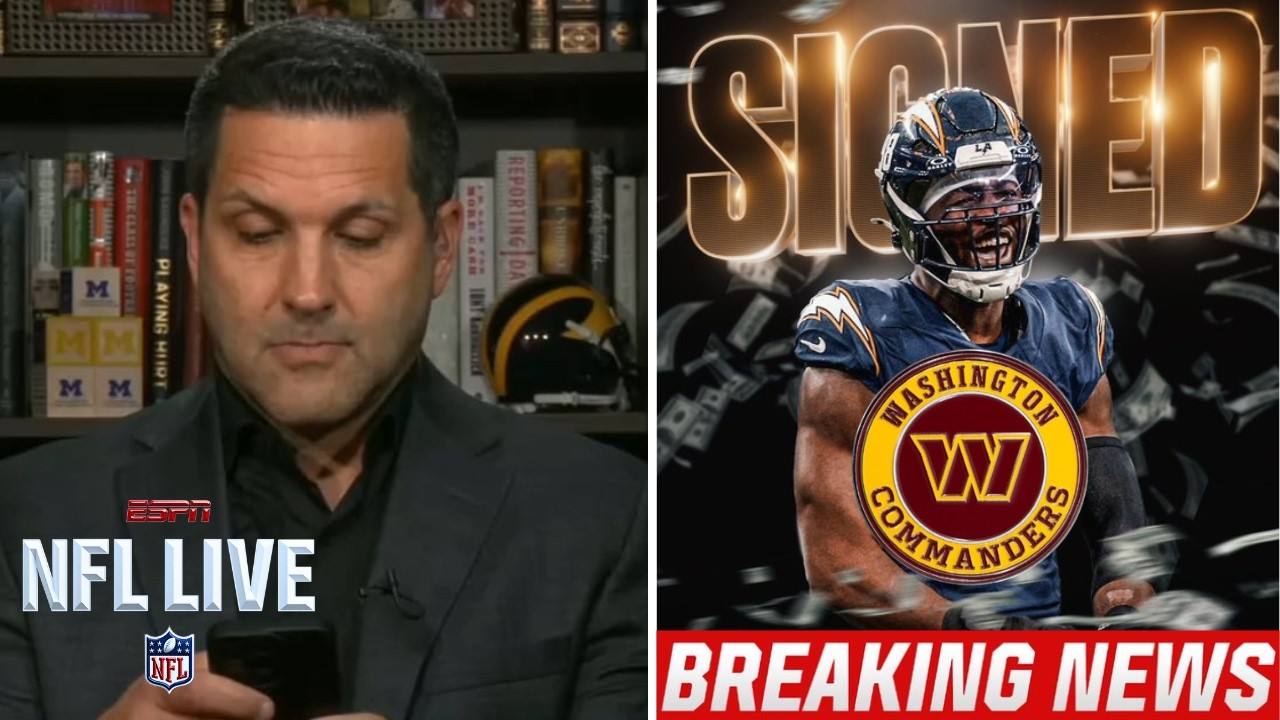 NFL LIVE | Adam Schefter BREAKING: Odafe Oweh agreed to a 4-year/$100M deal with Commanders