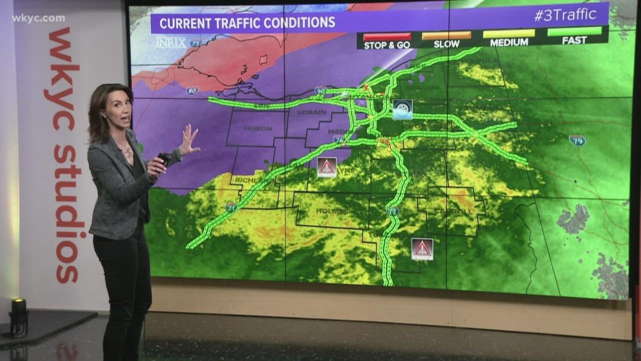 First look at Northeast Ohio weather conditions as rain will turn to ice and snow YouTube