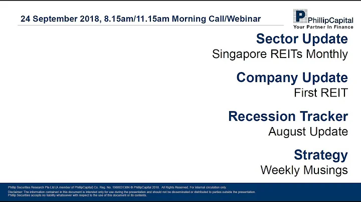 Market Outlook – Weekly Strategy, Singapore REITs sector and Recession Tracker update