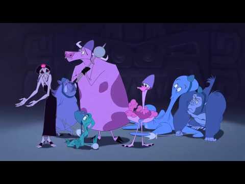 The Emperors New Groove Pacha And Kuzco Run Away From The Guards HD