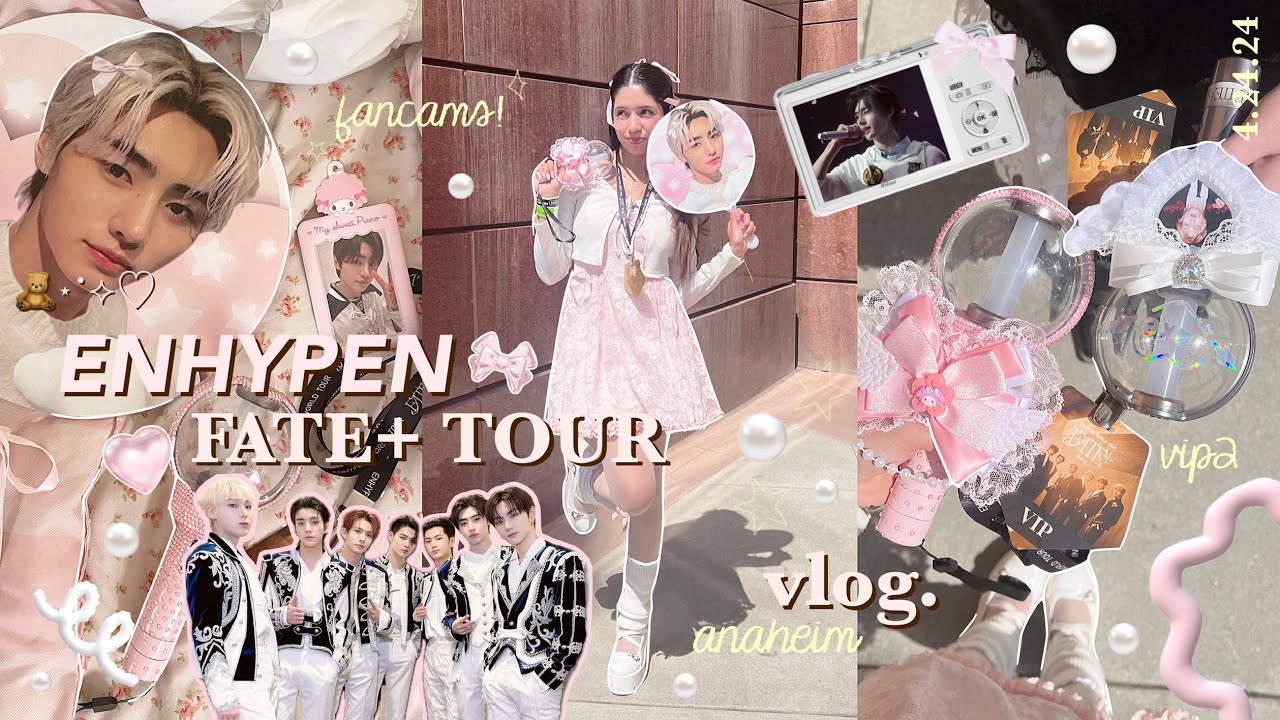 ENHYPEN FATE PLUS TOUR ₊˚.🪐⊹ kpop concert vlog, VIP2 experience, camping, grwm, fancams, etc !
