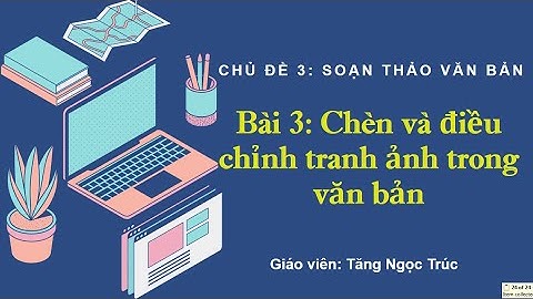 Hướng dẫn học Tin học lớp 4 | Bài 3: Chèn và điều chỉnh tranh ảnh trong văn bản