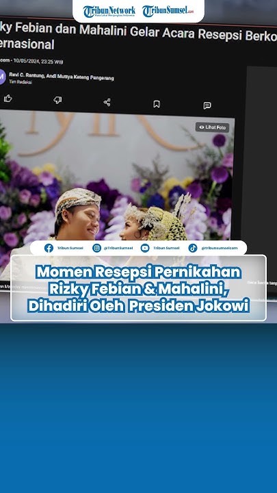 Momen Resepsi Pernikahan Rizky Febian & Mahalini, Dihadiri Langsung